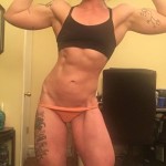 female muscle tattoo