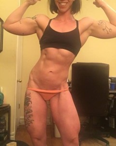 female muscle tattoo