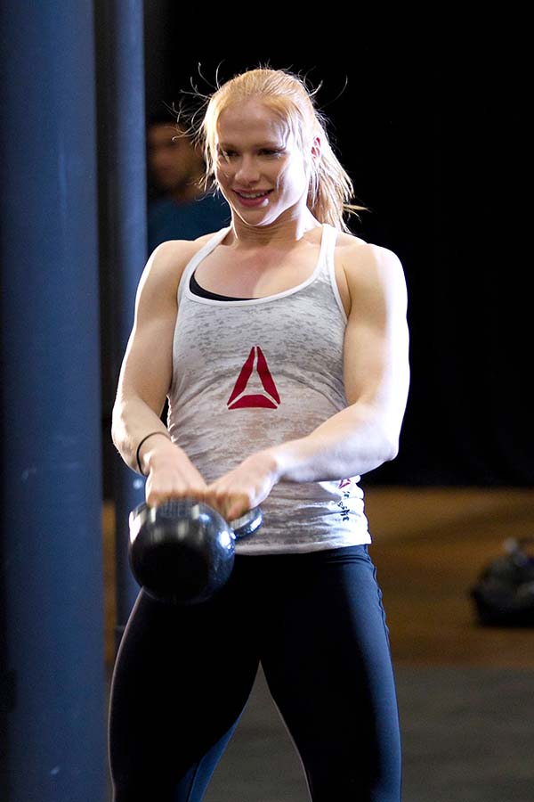  ‘Iceland’ Annie Thorisdottir the only female Crossfit double world champion. Photograph: Dario Cantatore/Getty Images