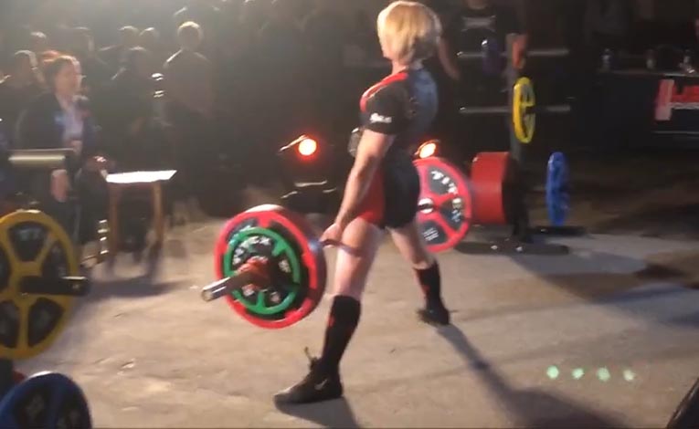 JT World Record Total of  with a Deadlift of  lbs