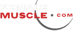 FemaleMuscle, Female Bodybuilding and TalkLive by Bodybuilder Lori Braun Logo